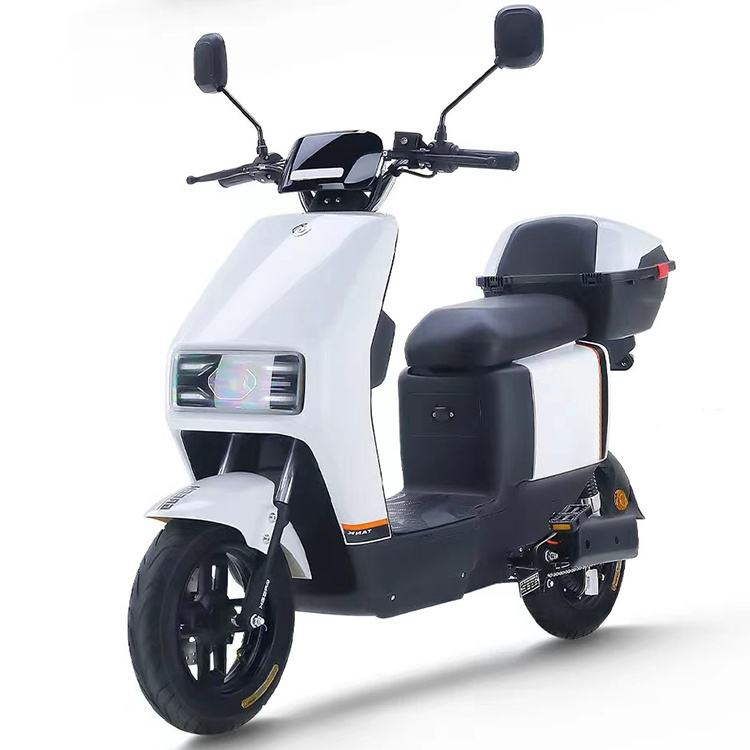 High Speed 800w Adult Powered Electric Mopeds With Front Disc Brake And Rear Shock Absorption