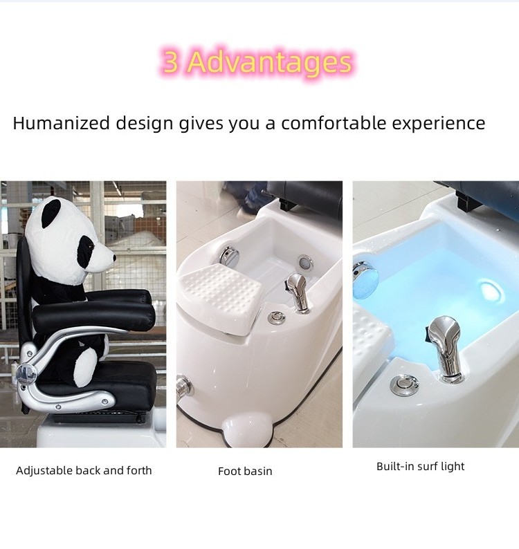 Hot Popular Mini Kids Nail Salon Furniture Beauty Salon Spa Chair Foot Massage Children Pedicure Chair