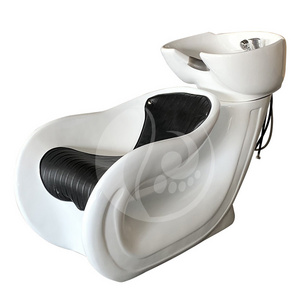 Modern Portable Washing Shampoo Chair Barber Hair Beauty Salon Furniture Backwash Unit Massage Shampoo Sink With Basin Chair