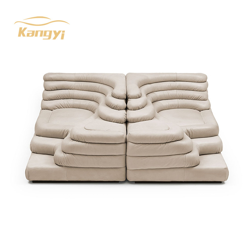 Irregular high density foam sofa set furniture living room home couch modern fabrics modular sectional sofa