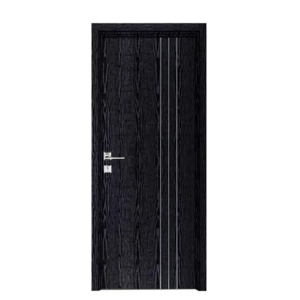 Australia house sound proof interior door inside plain black wood door with smart security lock