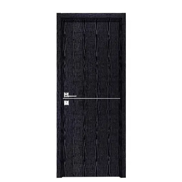 Australia house sound proof interior door inside plain black wood door with smart security lock