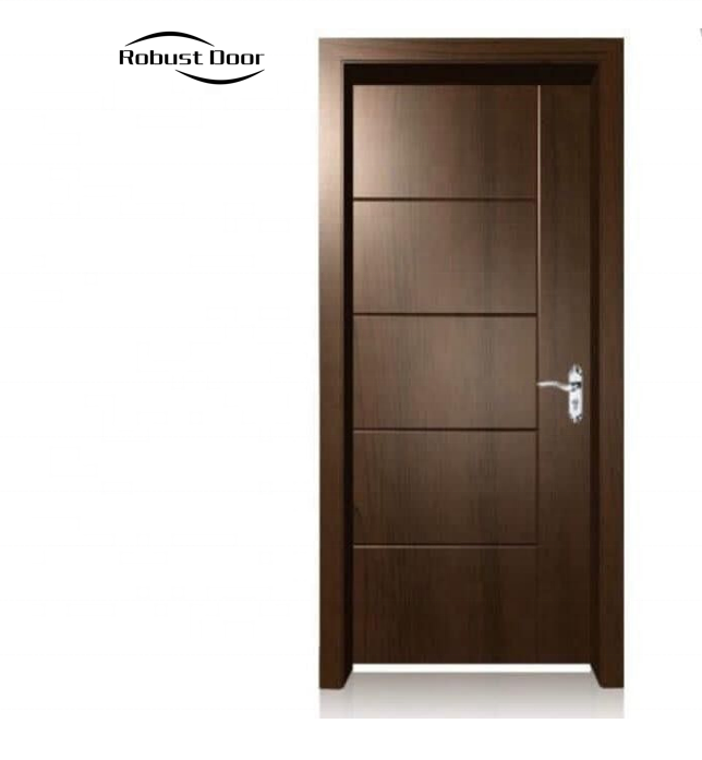 Robust Door wooden doors for houses interior swing wood door sets waterproof frame and accessories handle