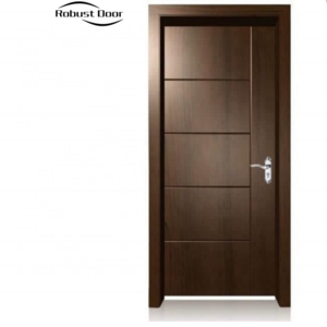 Robust Door wooden doors for houses interior swing wood door sets waterproof frame and accessories handle