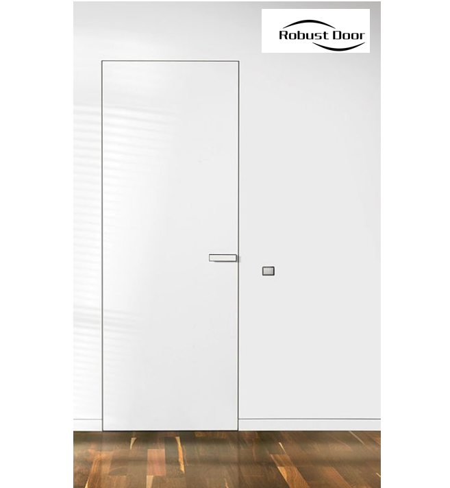 Frameless secret doors flush wooden concealed hidden room door invisible door with lock and hinges