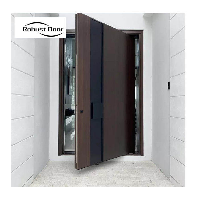 Robust Door Factory custom high quality expensive wooden pivot doors for houses