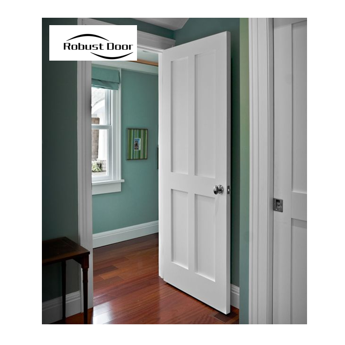 Shaker wooden doors durable scratch-resistant for houses interior room bedroom office apartment door wholesale