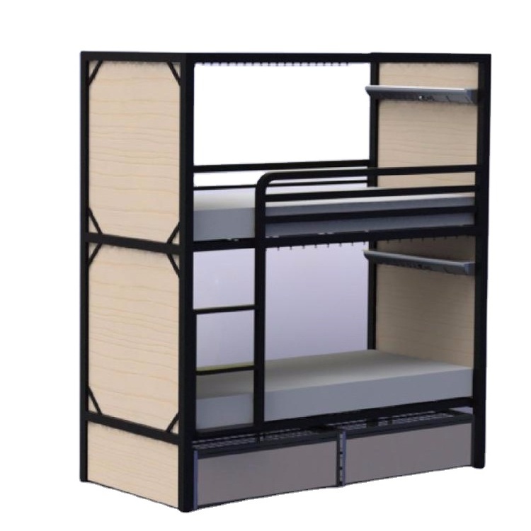 capsule room mdf wood hostel metal bunk bed sleeping for sale