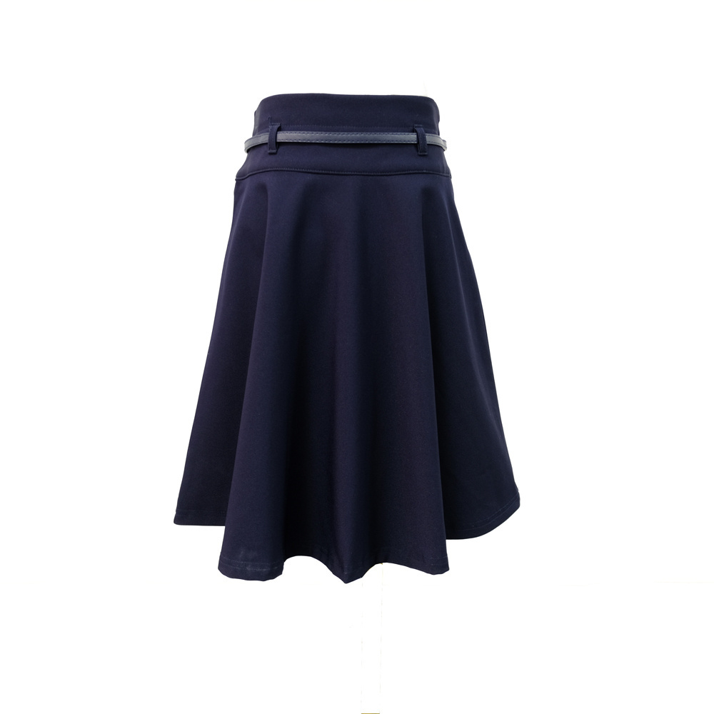 Custom high-quality primary school  junior high school students school uniform fabric skirt