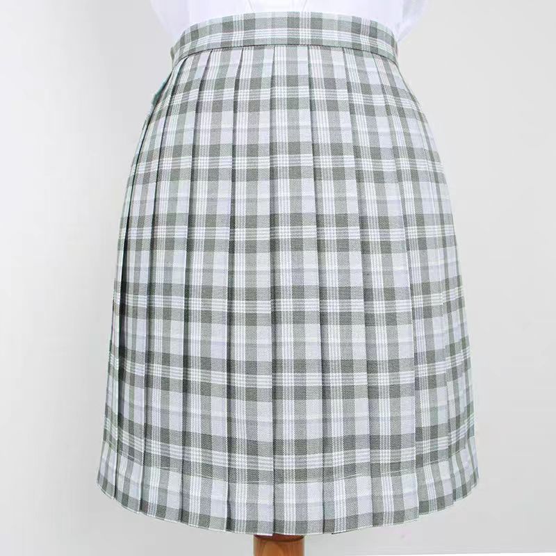 Girls Japanese Pleated Tennis High Waisted A-line School Uniform Athletic Golf plaid short Skirt