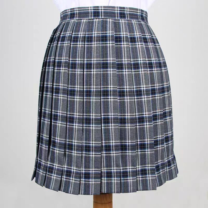 Girls Japanese Pleated Tennis High Waisted A-line School Uniform Athletic Golf plaid short Skirt