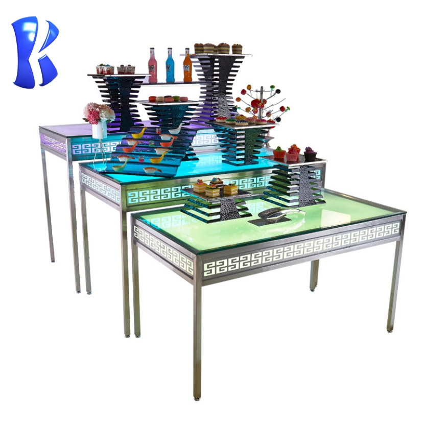 Okey Hotel equipments Rectangle Buffet Table for restaurant/banquet/hotel or family