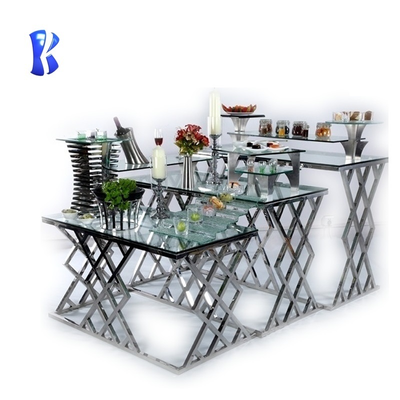 Okey Hotel equipments Rectangle Buffet Table for restaurant/banquet/hotel or family