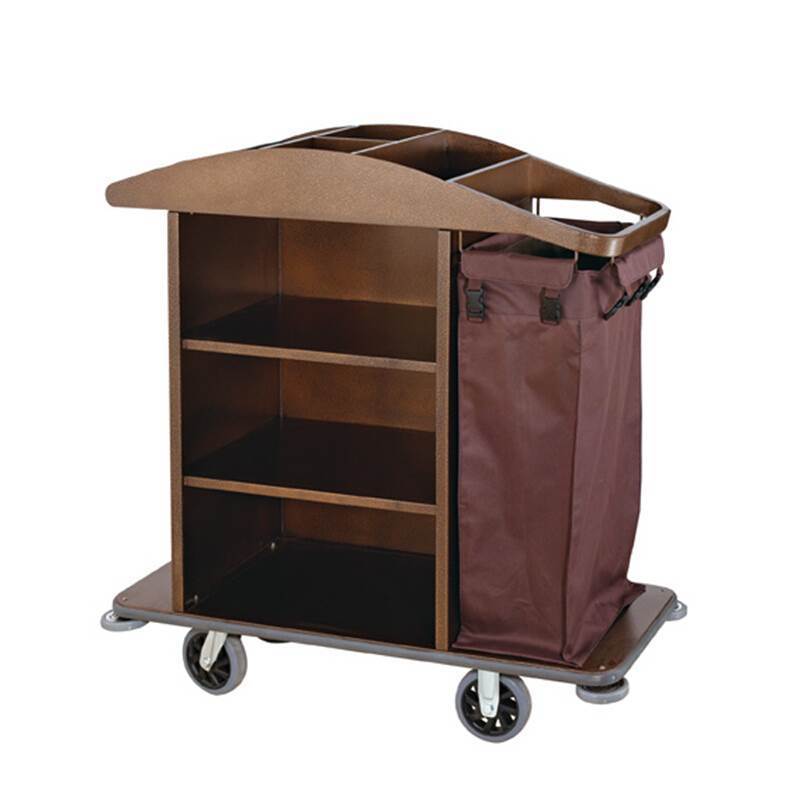 OKEY  hotel service room washhouse foldable  metal  linen trolley commercial hotel housekeeping trolley