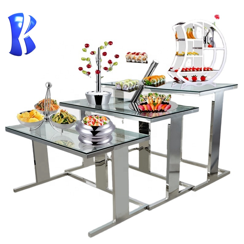 Okey Hotel equipments Rectangle Buffet Table for restaurant/banquet/hotel or family