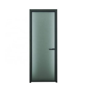 Guangzhou aluminum frosted glass bathroom door 8mm glass toilet door