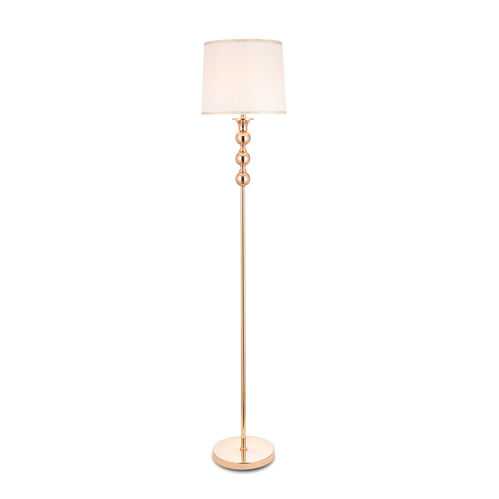 Modern standing lamp corner lighting for home dual metal ball can be customized into double crystal ball luxury tall floor lamp