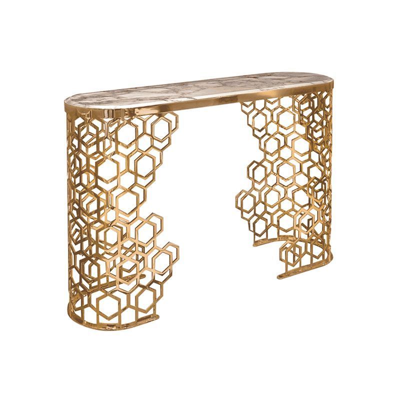 New Design Modern Luxury Marble Console Table Hallway Entry Cabinets for Home Hotel Furniture