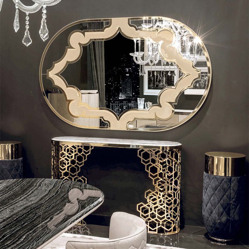 New Design Modern Luxury Marble Console Table Hallway Entry Cabinets for Home Hotel Furniture