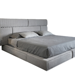 Italian Bed Luxury King Size High Quality Stainless Steel Comfortable High Density Composite Sponge Bed