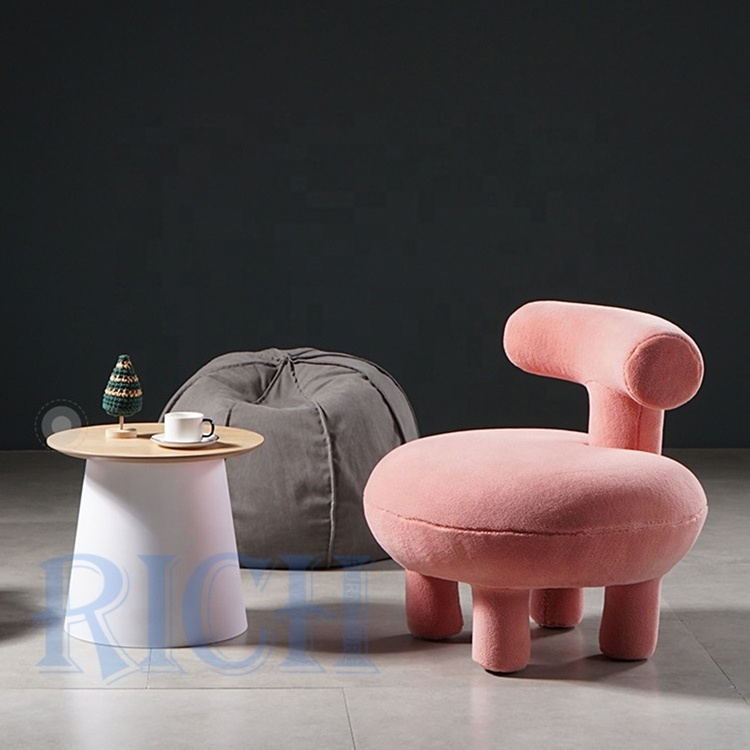 chaise enfant fabric cute kids accent chairs for children chairs party Nordic white living room kids lounge chairs