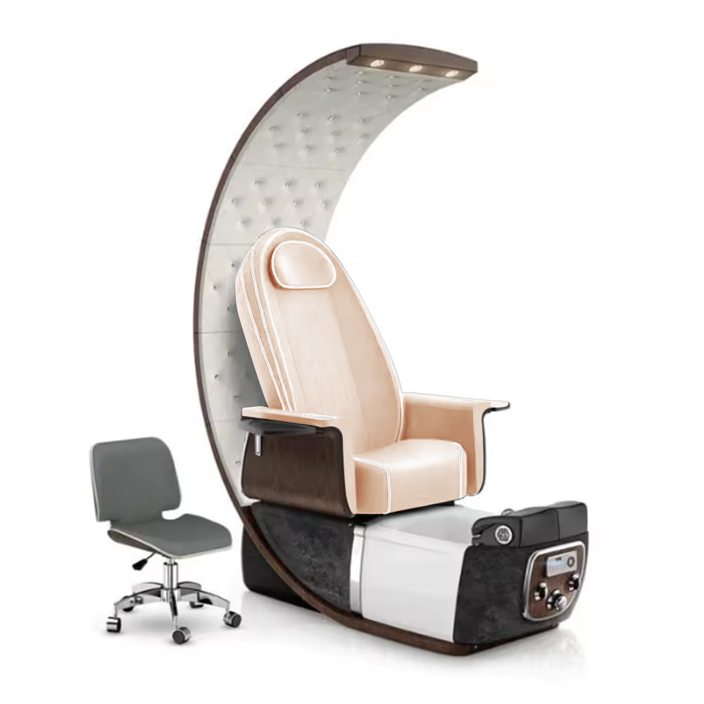 New hot selling egg shape with LED massage pedicure chair with drainage pump foot massage chair