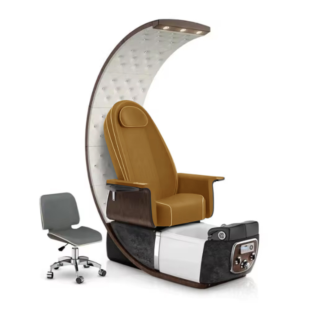 New hot selling egg shape with LED massage pedicure chair with drainage pump foot massage chair