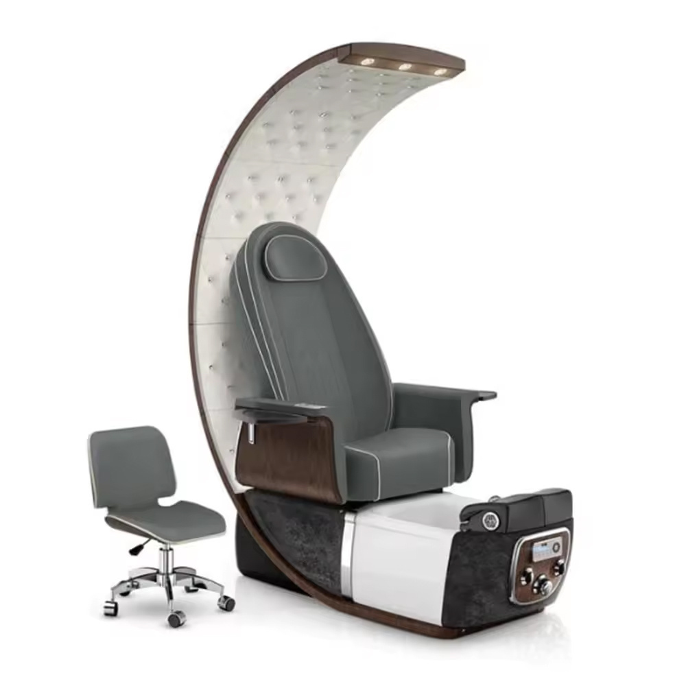 New hot selling egg shape with LED massage pedicure chair with drainage pump foot massage chair