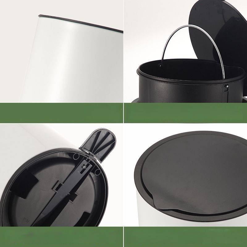 Thicken Stainless Mute Concealed Garbage Bag Foot Step Type Trash Can With Sealed Cover For Kitchen Bathroom Bedroom