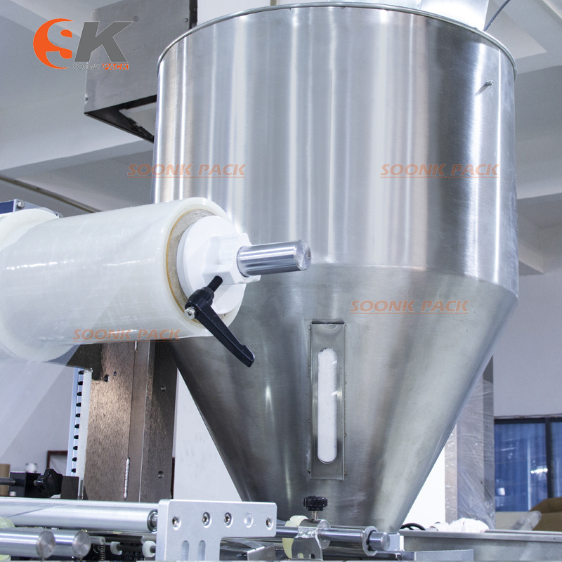 Three Side Sealing Automatic Small Sugar Bulk Hard Soft Candy Packing Machine With Volumetric Cup