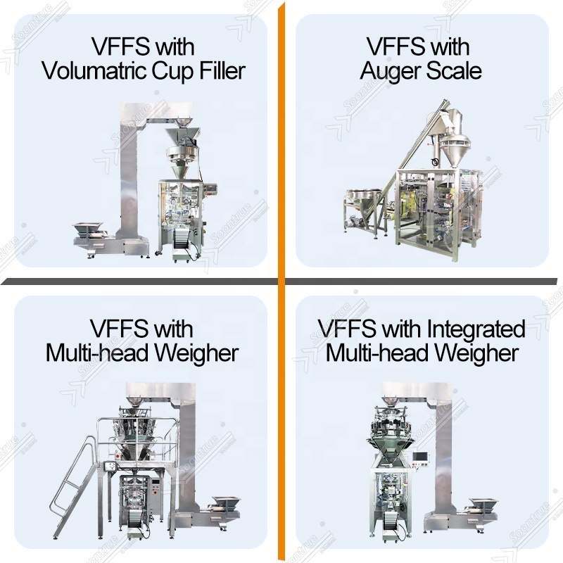 Automatic vertical pouch VFFS multi-function sachet packaging machine