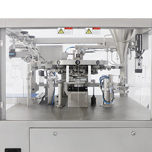 Automatic filling sealing doy pack ziplock packing machine gummy stand up top sealer packaging machinery