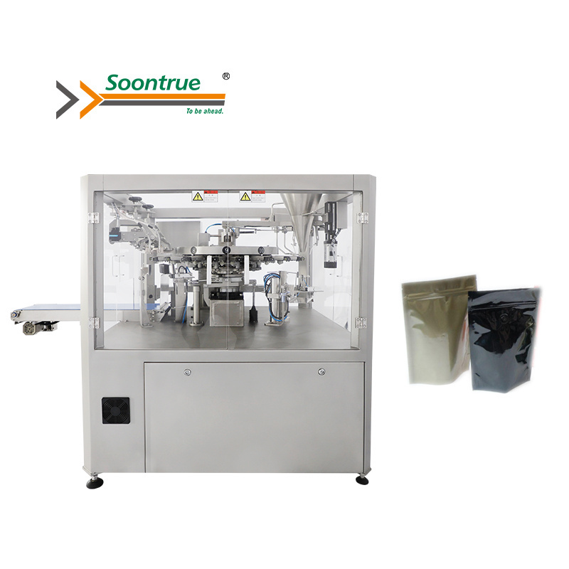 Automatic filling sealing doy pack ziplock packing machine gummy stand up top sealer packaging machinery