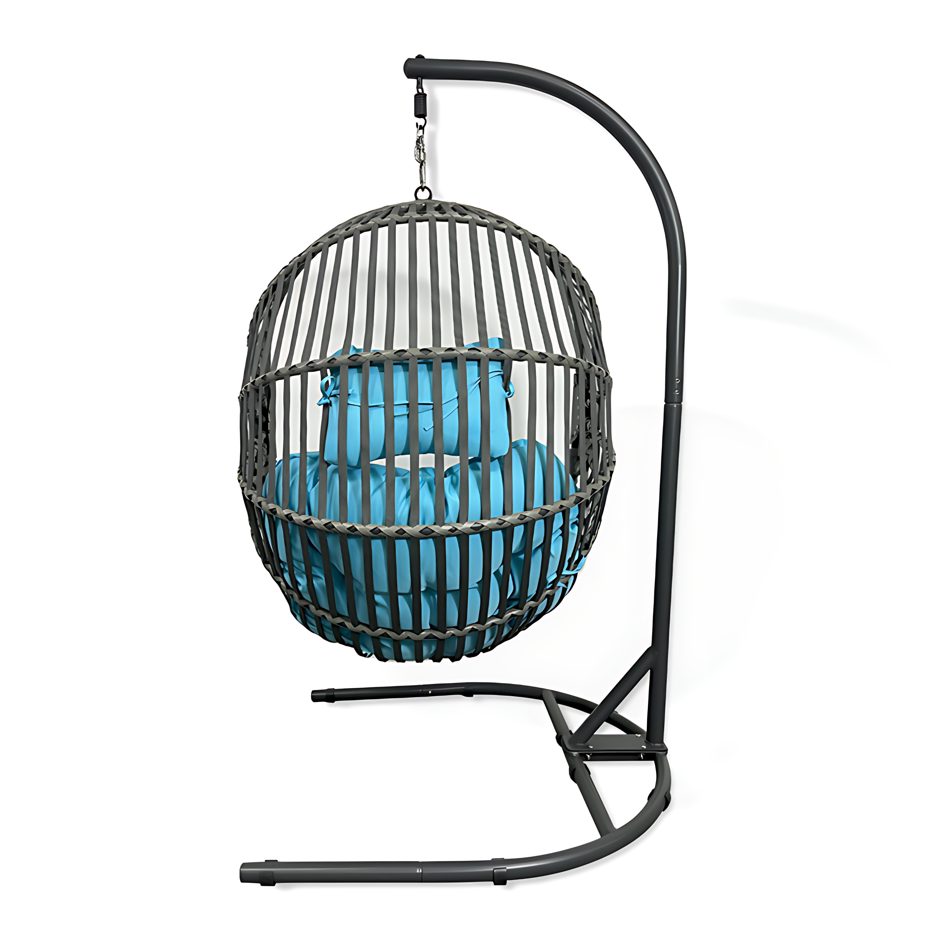 Fulin Best Selling Hammock Grey Marrakech 2-seater Leather Hanging Egg Swings And Birdcage Chair With Stand Foldable Canada