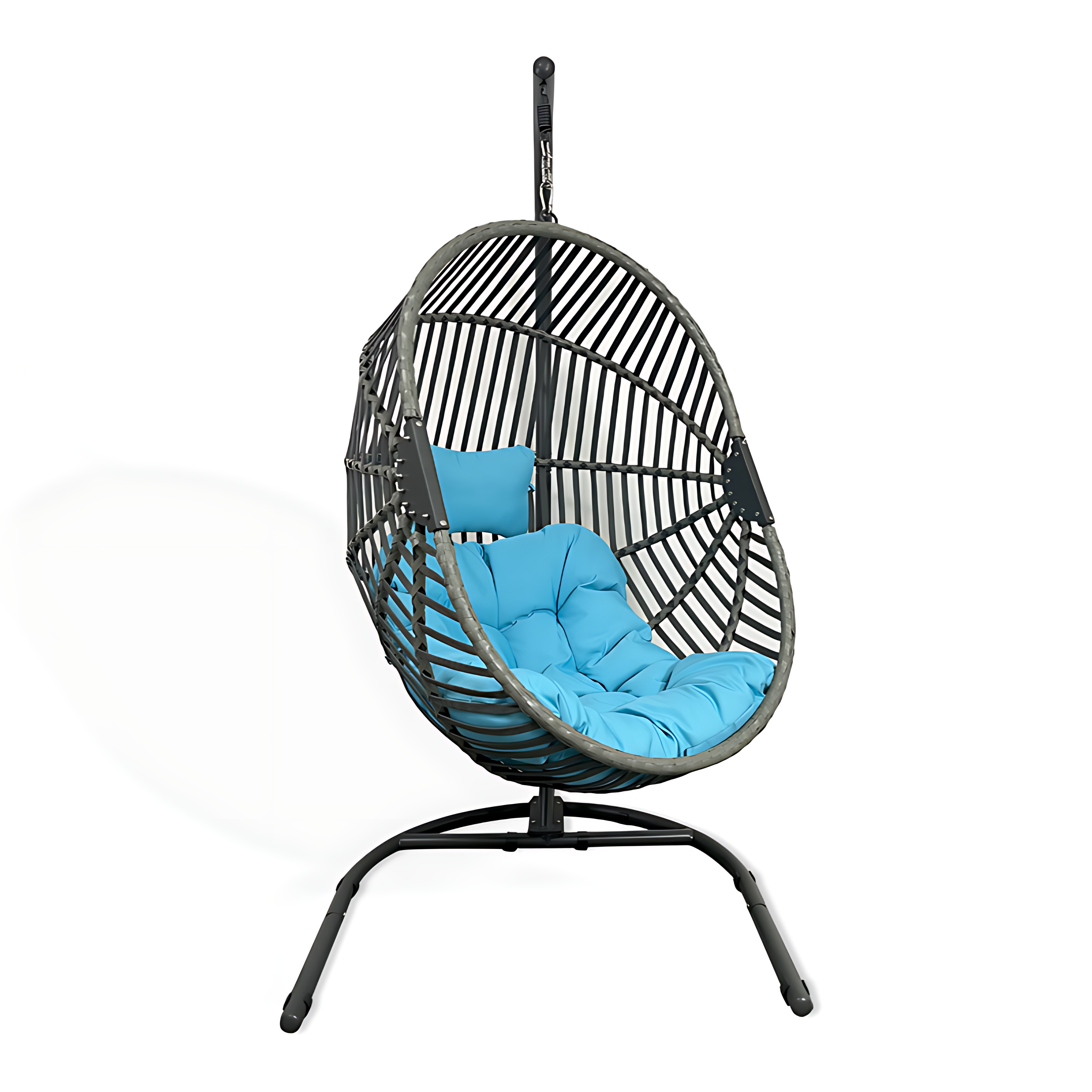 Fulin Best Selling Hammock Grey Marrakech 2-seater Leather Hanging Egg Swings And Birdcage Chair With Stand Foldable Canada