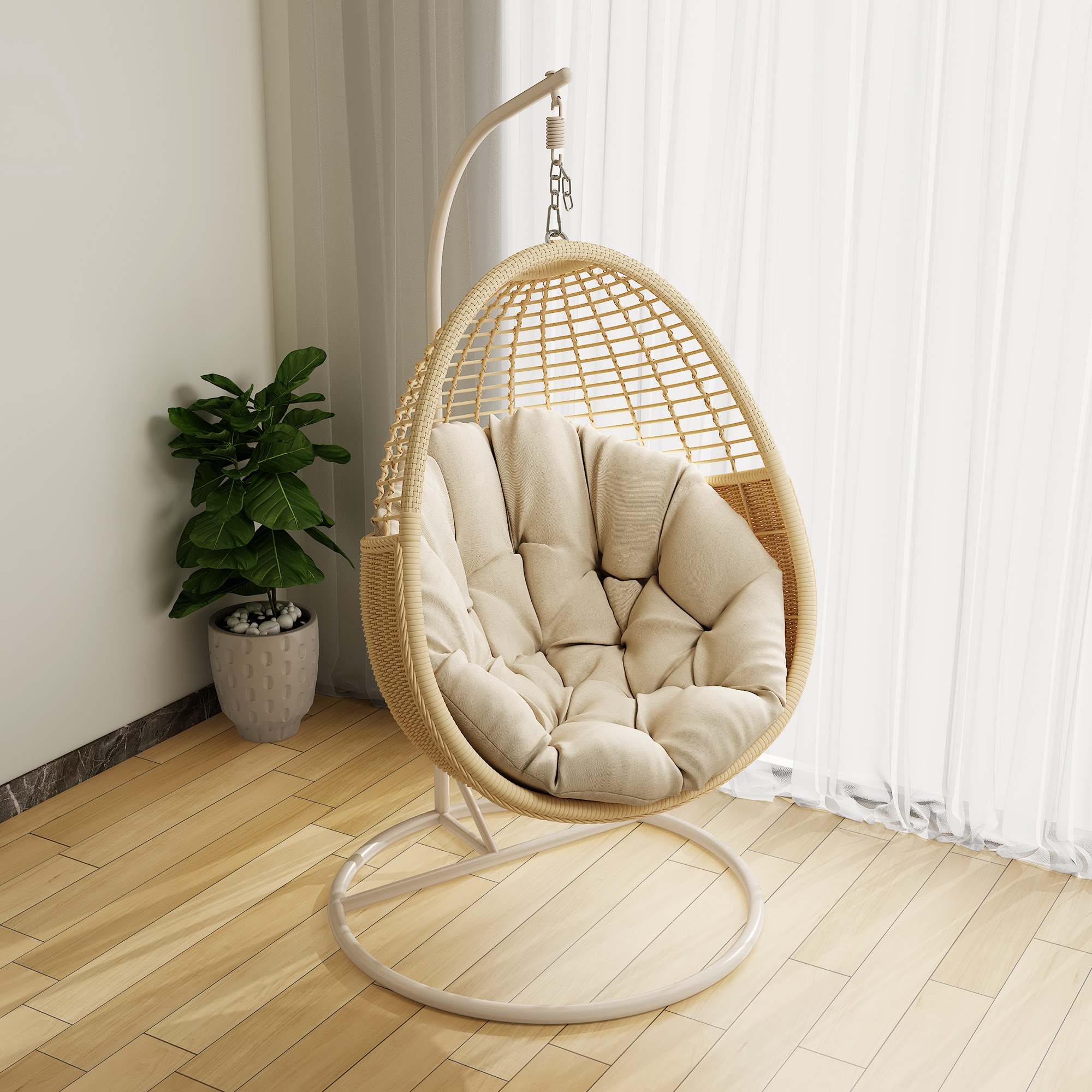 Fulin Garden Furniture Hammock Swinging Ceiling Rattan Wicker Outdoor Round Buy Adult Garden Set Hanging Egg Swing Chair