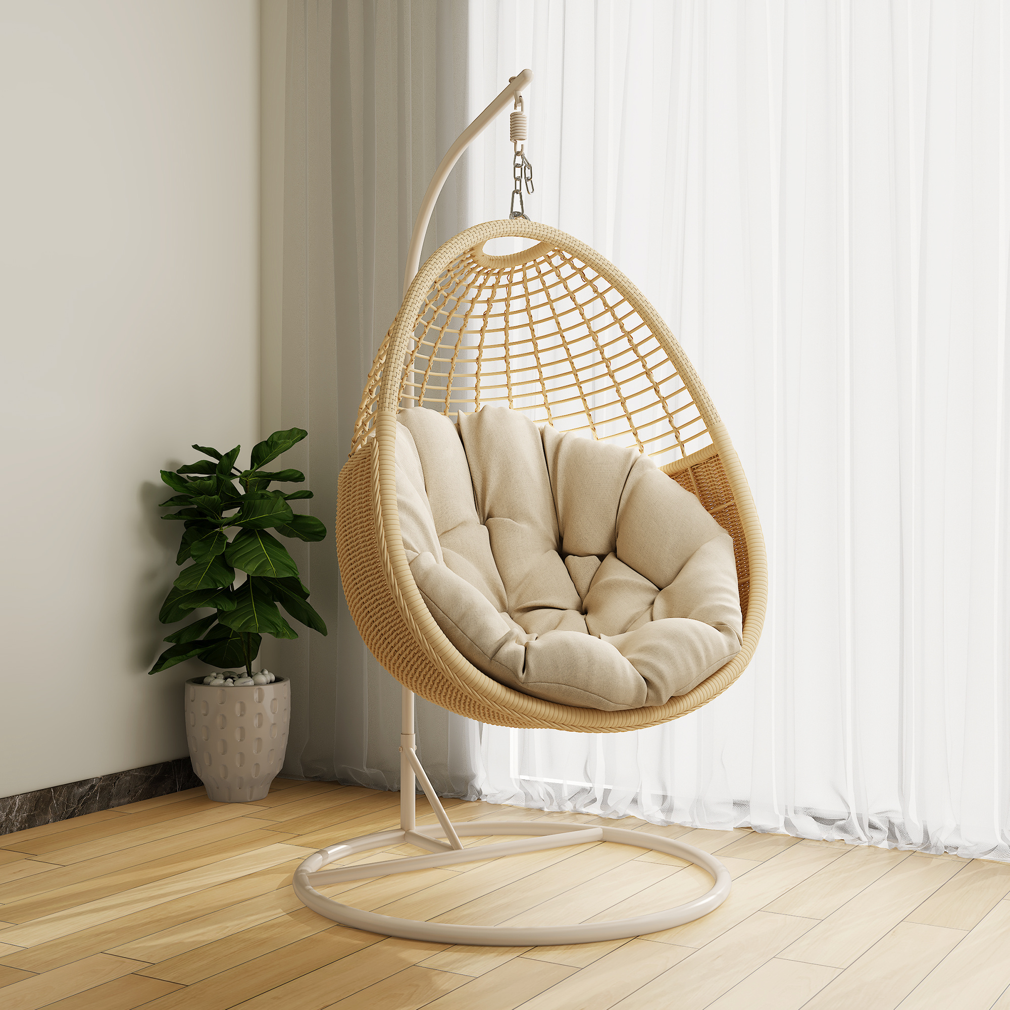 Fulin Garden Furniture Hammock Swinging Ceiling Rattan Wicker Outdoor Round Buy Adult Garden Set Hanging Egg Swing Chair