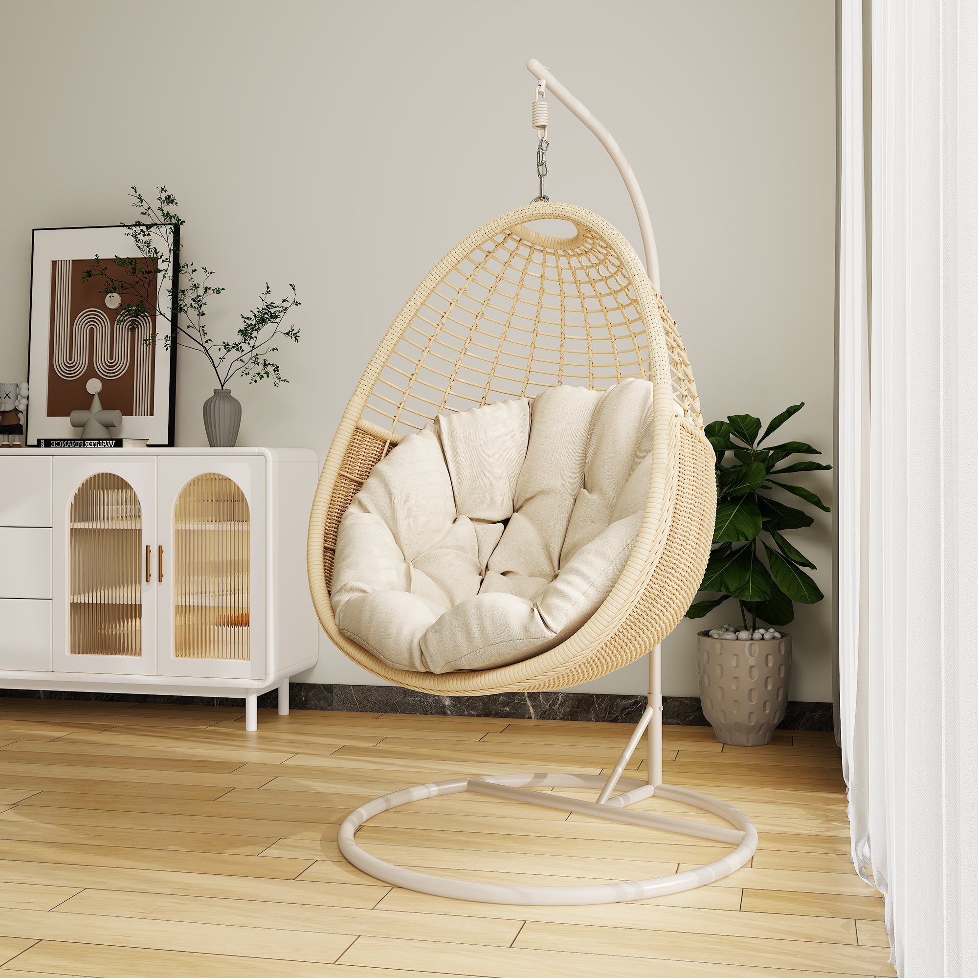 Fulin Garden Furniture Hammock Swinging Ceiling Rattan Wicker Outdoor Round Buy Adult Garden Set Hanging Egg Swing Chair