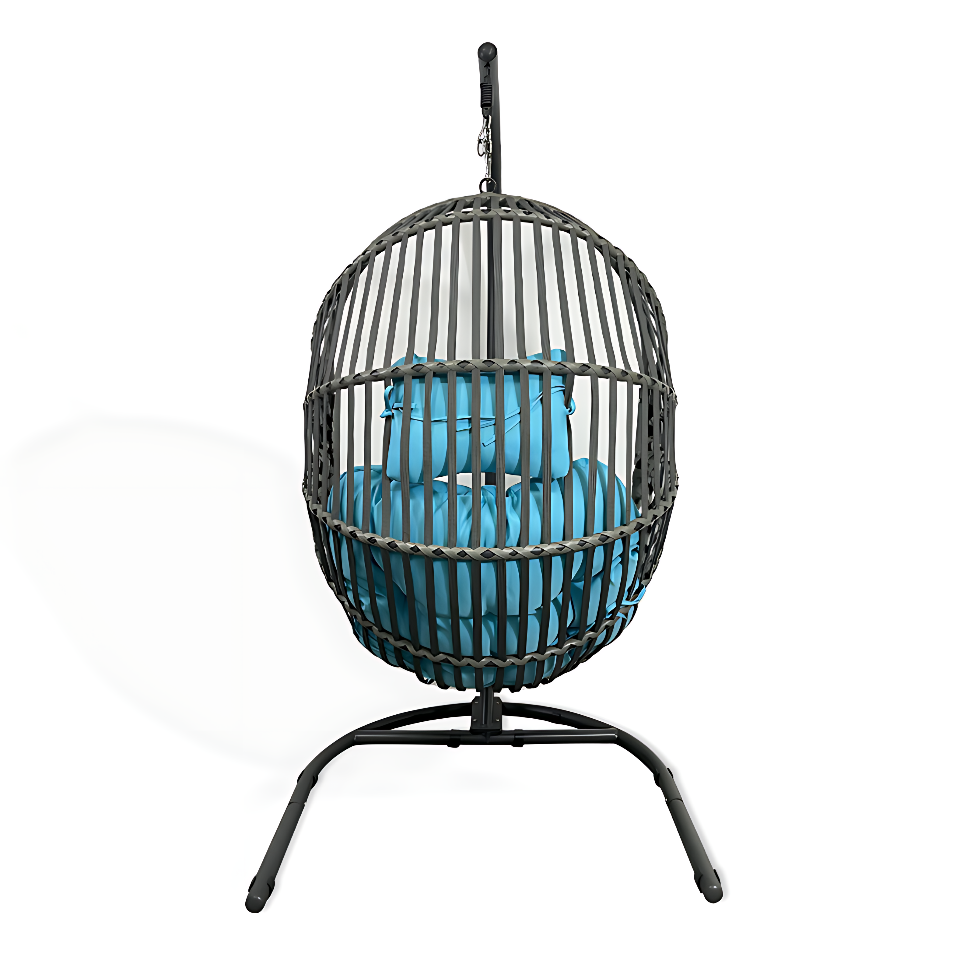 Fulin Cheap Round Balcony Garden Swing Chair Outdoor Furniture Swings Hanging Sensory Rattan Egg Chair