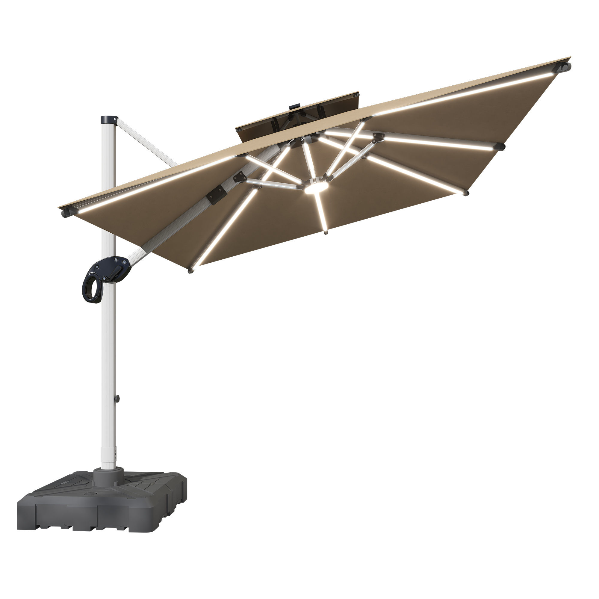 fulin custom garden cantilever umbrella outdoor parasol large roman umbrella