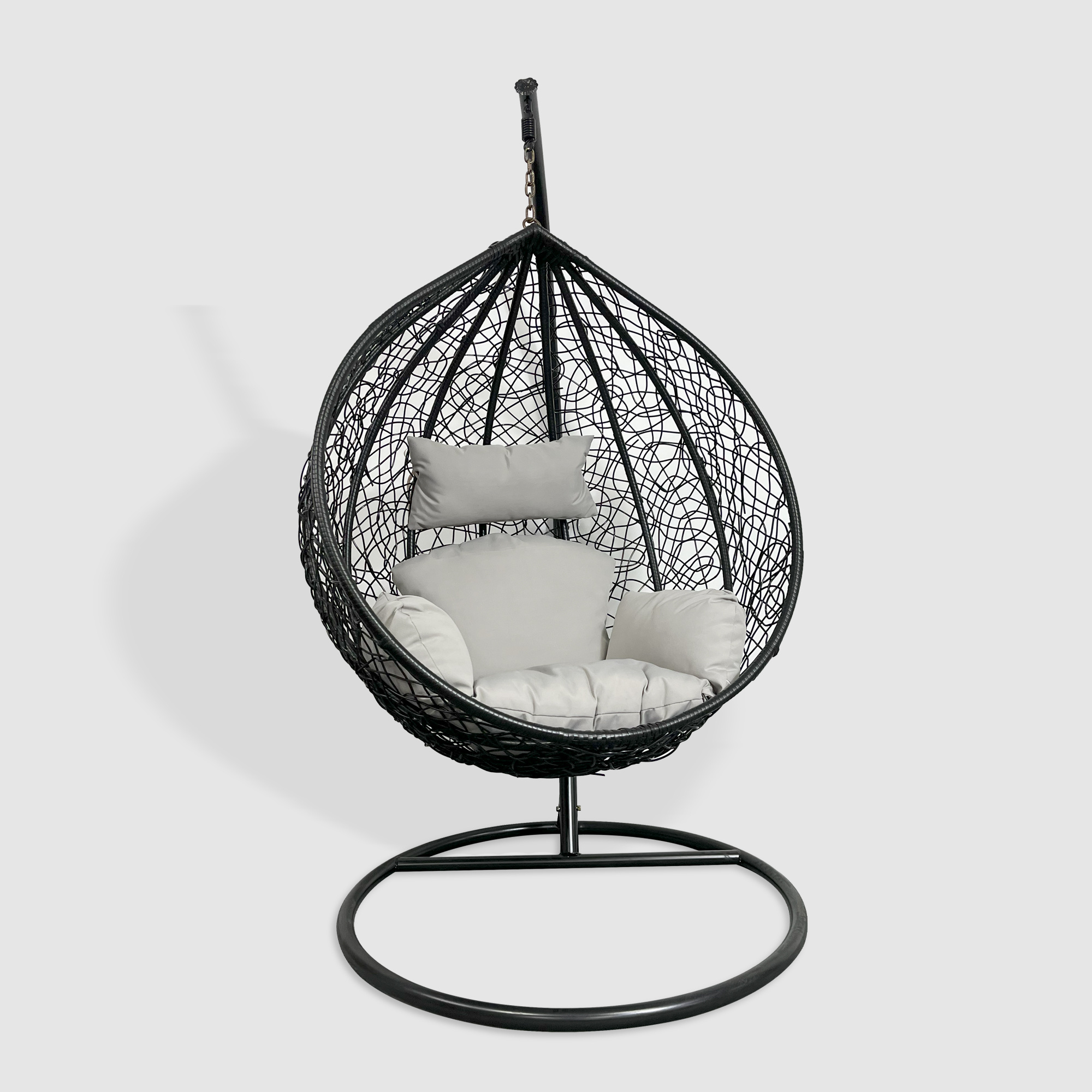 Fulin Indoor Bedroom Hanging Basket Curved Chaise Lounge Chair Whoke Sale Beach Rattan Outdoor Metal Chinese Swing Chair