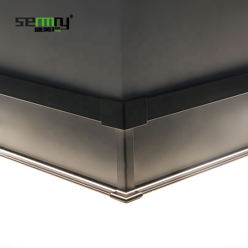 Aluminium wall panel Wall Flooring LED Skirting Board aluminum led baseboard lighting skirting led floor lights