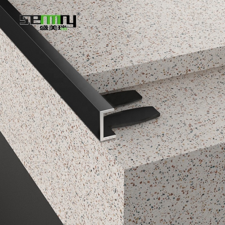 Aluminium Flexible Floor Trim Curved Floor Tile Edge Trim For Laminate Flooring Transition Strips