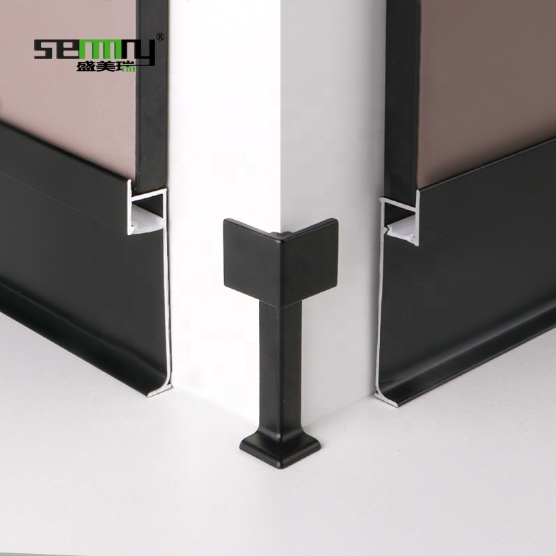 Aluminium wall panel Wall Flooring LED Skirting Board aluminum led baseboard lighting skirting led floor lights