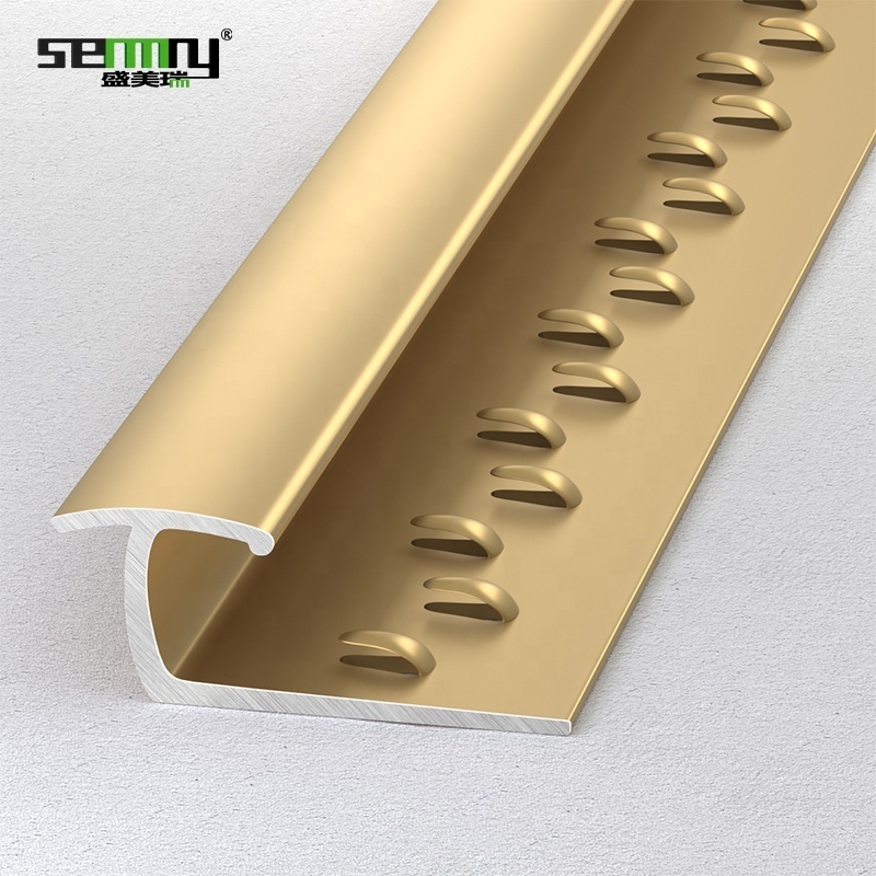 Customized Aluminum Carpet Trim Flooring Accessories Durable Flexible Aluminum Metal Edge Carpet Trim