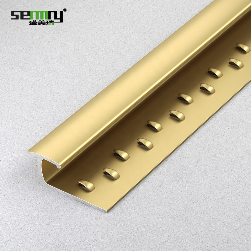 Customized Aluminum Carpet Trim Flooring Accessories Durable Flexible Aluminum Metal Edge Carpet Trim