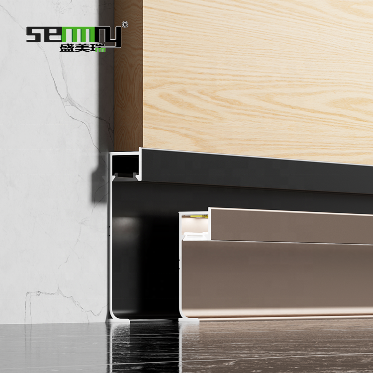 Hidden lighting concealed led bar aluminum profile led light wall skirting baseboard