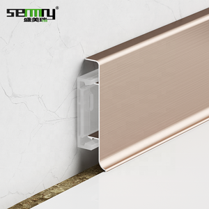 Beautiful colors skirting board Aluminium profile Wall Skirting Boardmetal baseboard waterproof wall skirting boardfloor molding