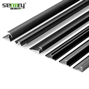 Modern style multiple shape wall panel metal external angle corner edge aluminum tile trim