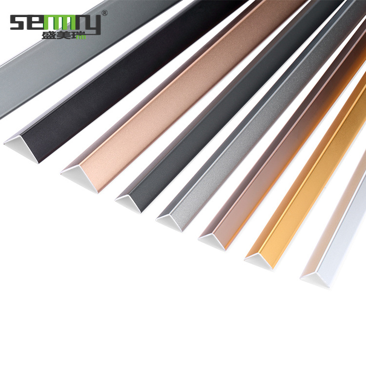 Aluminum decoration Modern Aluminum Price Tile Trim Flooring Wall Accessories Customized L shape Aluminum Alloy